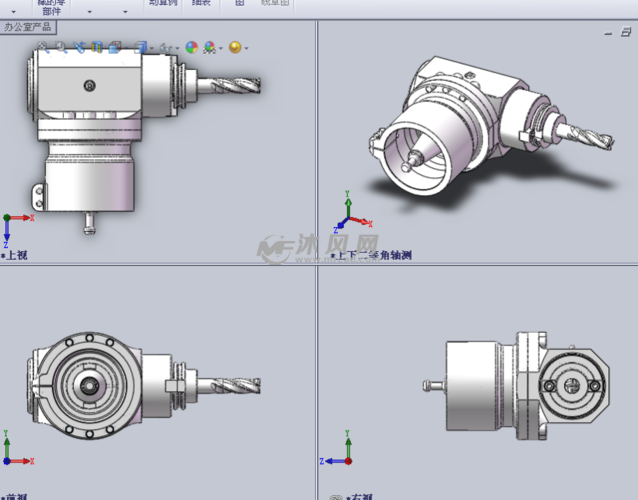 90度转向刀具夹头设计模型